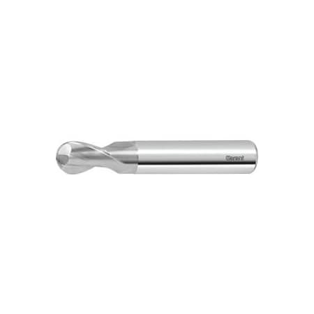 Garant Solid Carbide Ball Nose End Mill, Uncoated, 3 mm 207106 3